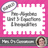 Equations/Inequalities Unit: Notes, Homework, Quizzes, Stu