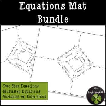 Preview of Equations Mat Bundle - 7th Grade Math