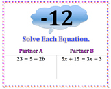 Equations Scavenger Hunt 7EE4