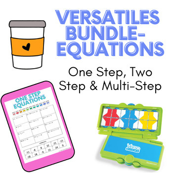 Preview of Equations Versatiles BUNDLE! Perfect for Math Workshop!