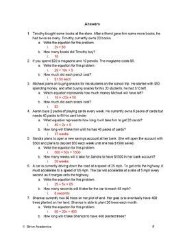 simultaneous equations word problems worksheet with answers