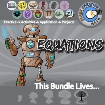 Preview of Equations Unit Bundle - Algebra Curriculum - Distance Learning Compatible