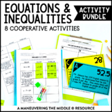 Equations & Inequalities Activity Bundle | One-Step Equati