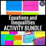 Equations and Inequalities Activity Bundle