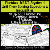 Equations and Inequalities Complete Unit with Activities |