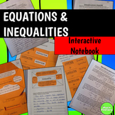Equations and Inequalities Interactive Notebook 6th Grade