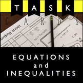 Equations and Inequalties TASK CARDS