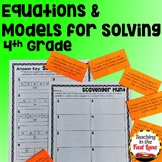 Equations and Models for Solving Unit with Lesson Plans