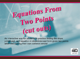Equations from Two Points (cutouts)