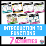 Introduction to Functions Activities Bundle