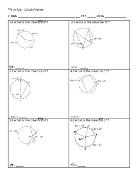 Preview of Equations of Circles Lesson