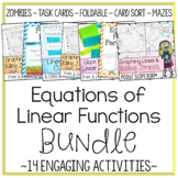 Equations of Linear Functions Activity Bundle