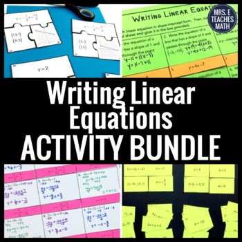Preview of Equations of Lines Activity Bundle