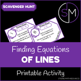 Equations of Lines - Scavenger Hunt