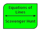 Equations of Lines Scavenger Hunt