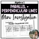 Equations of Parallel and Perpendicular Lines Algebra 1 Di