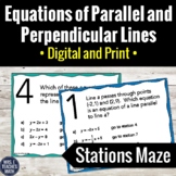 Equations of Parallel and Perpendicular Lines Activity