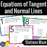 Equations of Tangent and Normal Lines Activity | Digital a