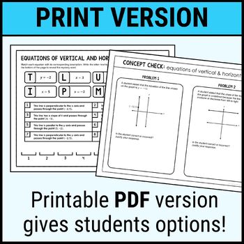 Horziontal and Vertical Lines - Equations & Examples - Expii