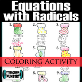 Equations w/ Radicals/Square Roots Christmas Stocking Colo