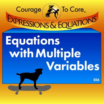 Preview of Equations with Multiple Variables (EE6): HSA.CED.A.4, HSN.Q.A.1