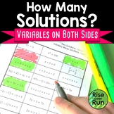 Equations with Variables on Both Sides Intro Activity Free