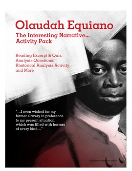 Preview of Olaudah Equiano's "Interesting Narrative..." Activity Pack