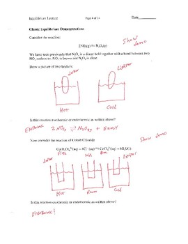 Equilibrium and Le Chatelier's Principle Lectures for AP Chemistry