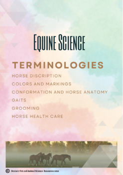 Preview of Equine Science Terminologies and Puzzles
