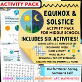 Summer Solstice! 6 Activity Set Solstice and Equinox Seaso