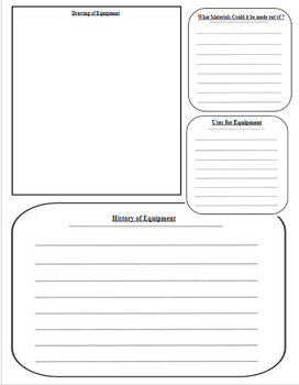 Preview of Equipment Research Worksheet
