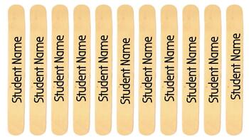 Pencil Equity Sticks Jumbo Craft Stick Size