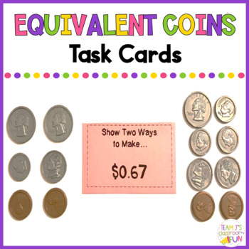 equivalent coins teaching resources teachers pay teachers