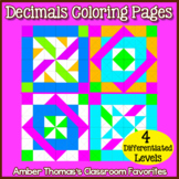 Equivalent Decimals and Fractions Coloring Pages