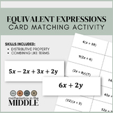 Equivalent Expressions - Card Matching Activity