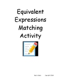 Equivalent Expressions Matching Activity