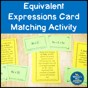 Preview of Equivalent Expressions Matching Activity