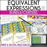 Equivalent Expressions 6th Grade Math Activities Bundle