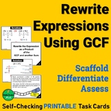 Equivalent Expressions using GCF and Distributive Property
