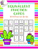 Equivalent Fraction Cards with Fraction Strips