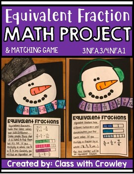 Preview of Equivalent Fraction Craft & Game