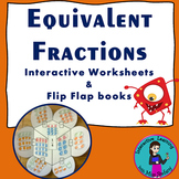 Equivalent Fractions Interactive Notebook and Worksheets