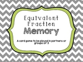 Equivalent Fraction Memory Game
