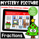 Equivalent Fraction Mystery Riddle BOOM Cards™ (Christmas 