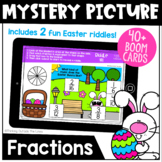 Equivalent Fraction Mystery Riddle BOOM Cards™ (Easter Edition)