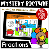 Equivalent Fraction Mystery Riddle BOOM Cards™ (Thanksgivi