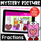 Equivalent Fraction Mystery Riddle BOOM Cards™ (Valentine'