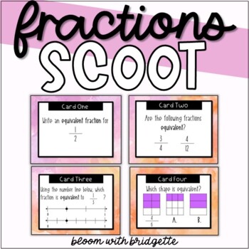 Preview of Equivalent Fraction Scoot