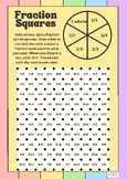 Equivalent Fraction Squares Game (Print and Go)