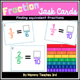 Equivalent Fraction Task Cards | Finding Equivalent Fractions